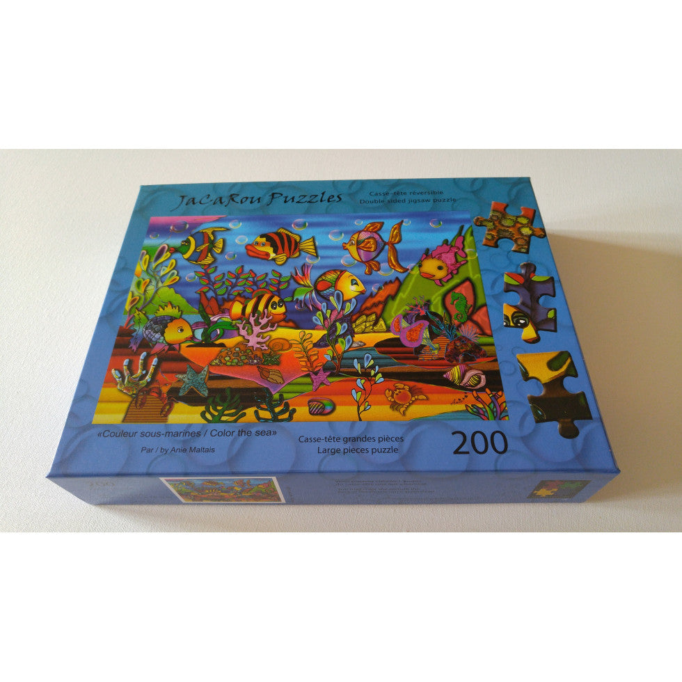 Couleurs Sous-Marines/ Color the Sea - Color Reverse Puzzle