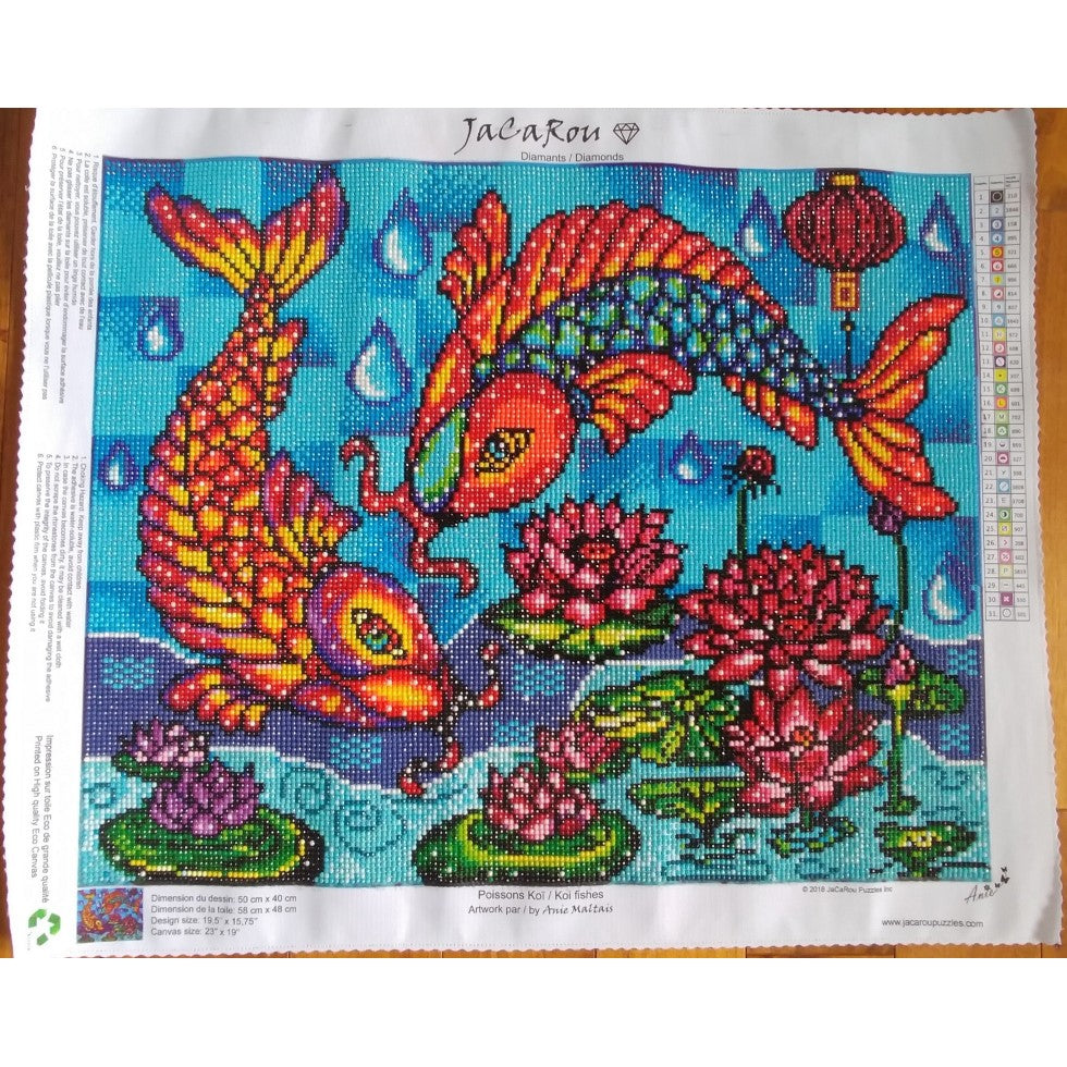 Poissons Koi/ Koi Fishes, Diamond Painting
