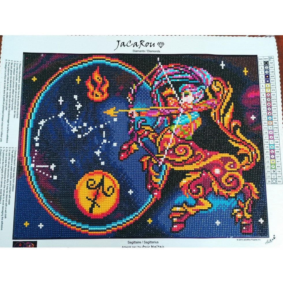 Sagittaire / Sagittaire, peinture de diamant