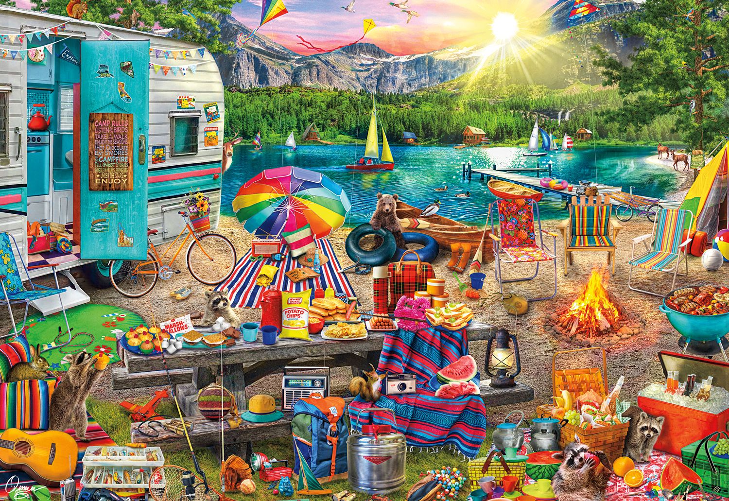 Family Campsite, Aimee Stewart (2000pcs)
