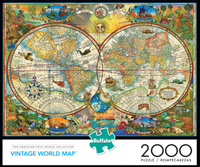 Carte du monde vintage