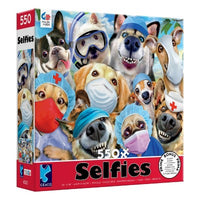Selfies - chiens avec masques