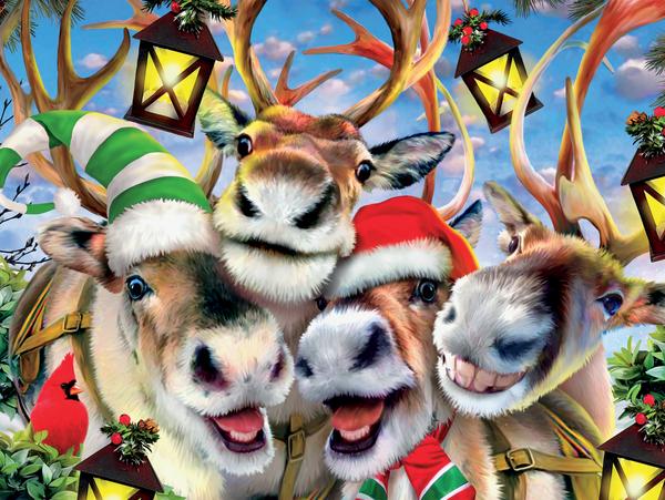 Selfies Christmas - Reindeer Selfie