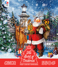 Esprit de Noël: Père Noël à la porte (550pcs)