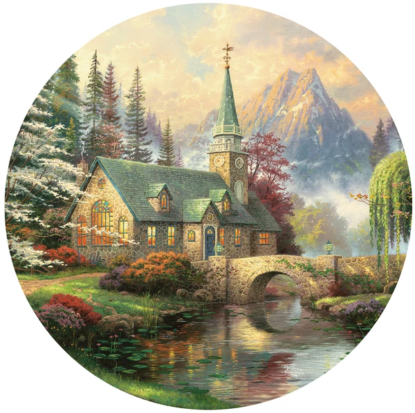 Dogwood Chapel, Thomas Kinkade Round