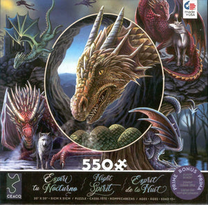 PFG Night Spirit - Dragon Montage, Lisa Parker (550 pièces) (Utilisé - PUZZLES FOR GOOD)