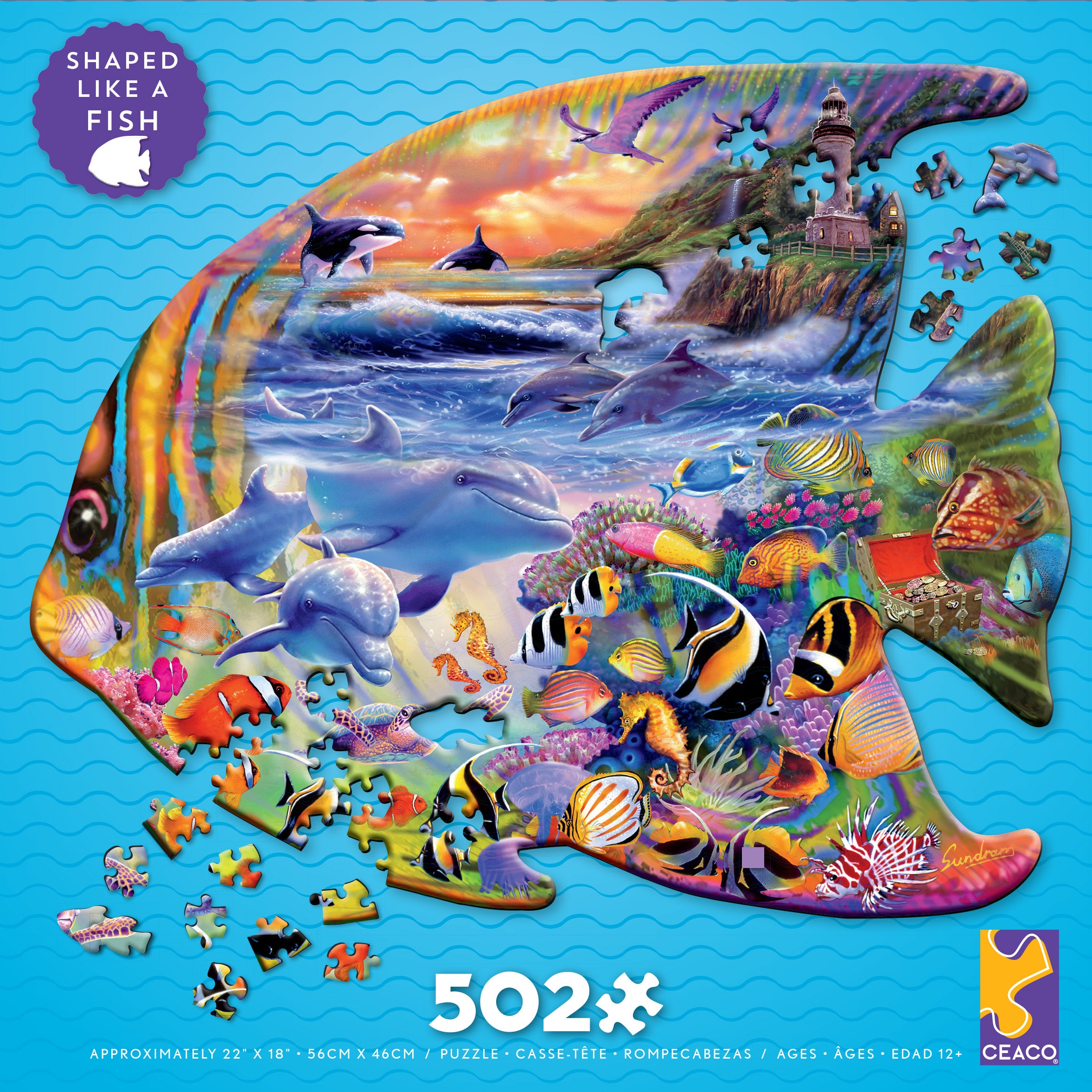 Fish - Shaped Puzzle (502pcs)
