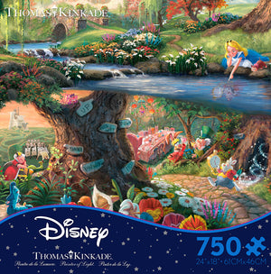 PFG Alice in Wonderland, Thomas Kinkade - Disney (Usage/Used - PUZZLES FOR GOOD)