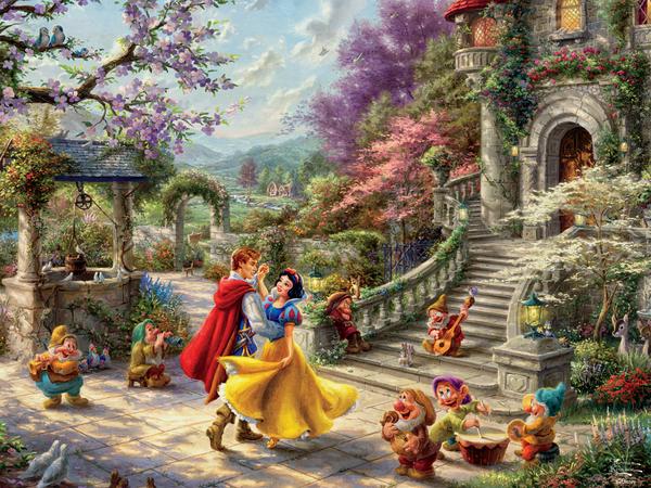 Snow White Sunlight, Thomas Kinkade Disney