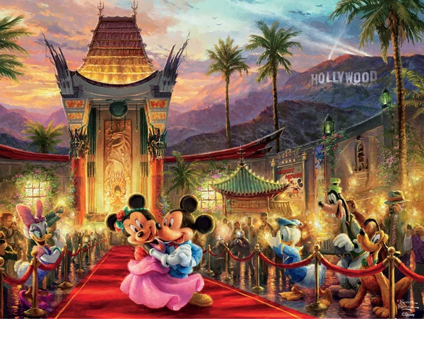 Mickey and Minnie Hollywood, Thomas Kinkade Disney