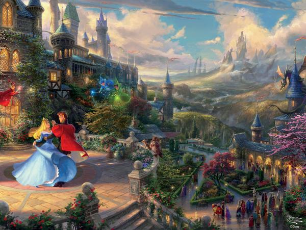 Sleeping Beauty Enchanting, Thomas Kinkade Disney