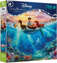 Disney - Little Mermaid tombant amoureux, Thomas Kinkade - Disney