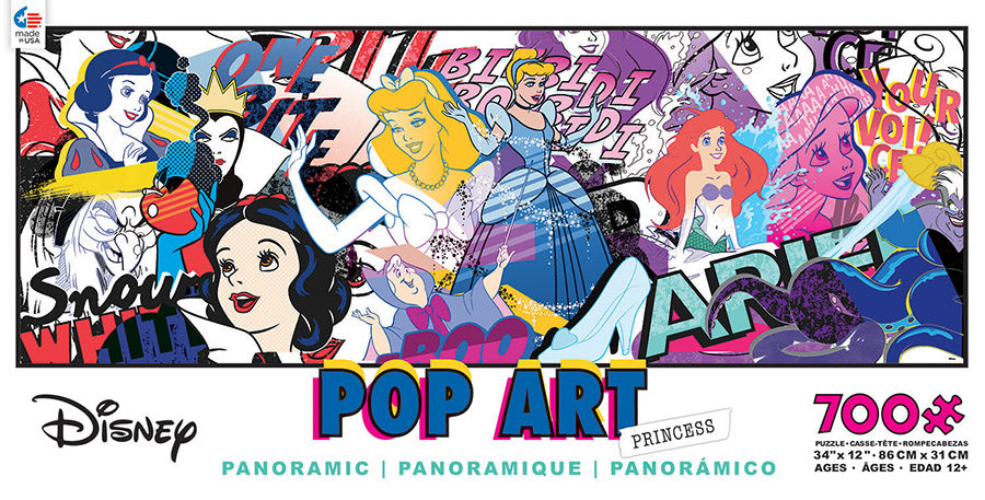 Princess Pop Art - Panoramic, Disney - Pixar