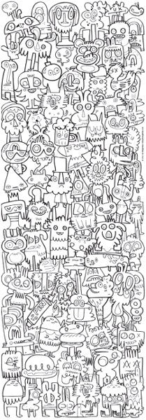 Colour me!  Jon Burgerman (Panorama)