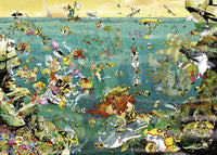 Sous l'eau, Calligaro (boîte triangulaire)