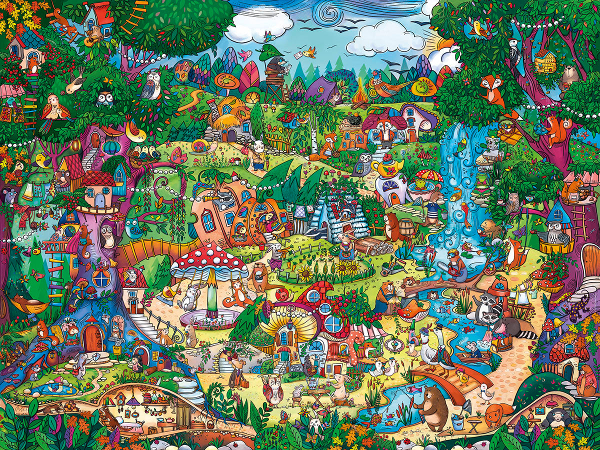 Wonderwoods, Rita Berman (Triangular Box) - JigsawJungle.com
