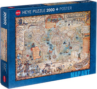 Map Art - Pirate World, Rajko Zigic (2000pcs)