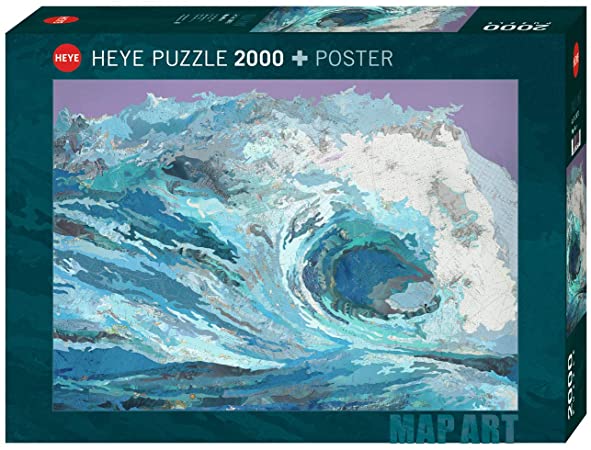 Map Art - Map Wave, Matthew Cusick (2000pcs)