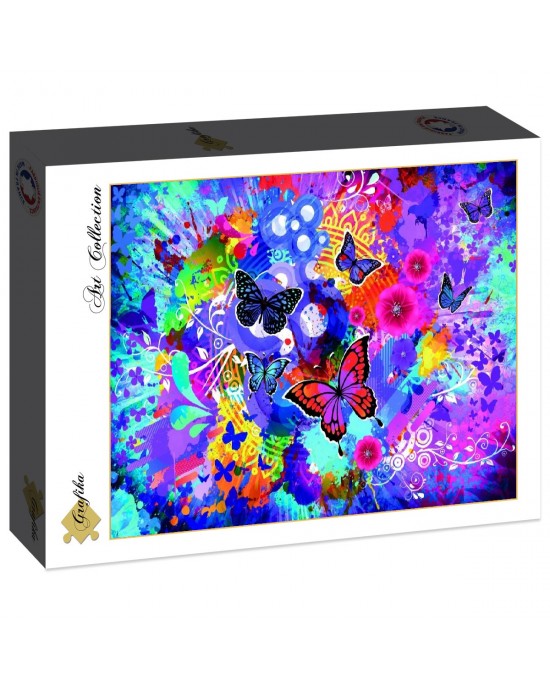 Colorful Flowers and Butterflies (1500pcs)