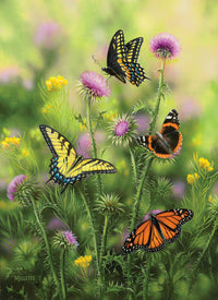 Butterflies & Thistle, Rosemary Millette
