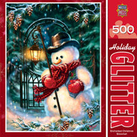 Enchanted Christmas Snowman - Glitter