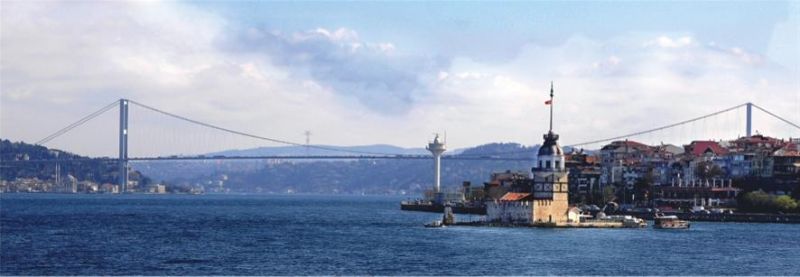 Kiz Kulesi Bogaz Koprusu, Sefik Bayram (Panoramic)
