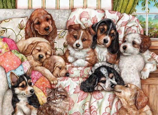 Puppies, Debbie Cook (1000pcs)