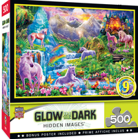 Image cachée Glow dans l'obscurité - retraite des licornes