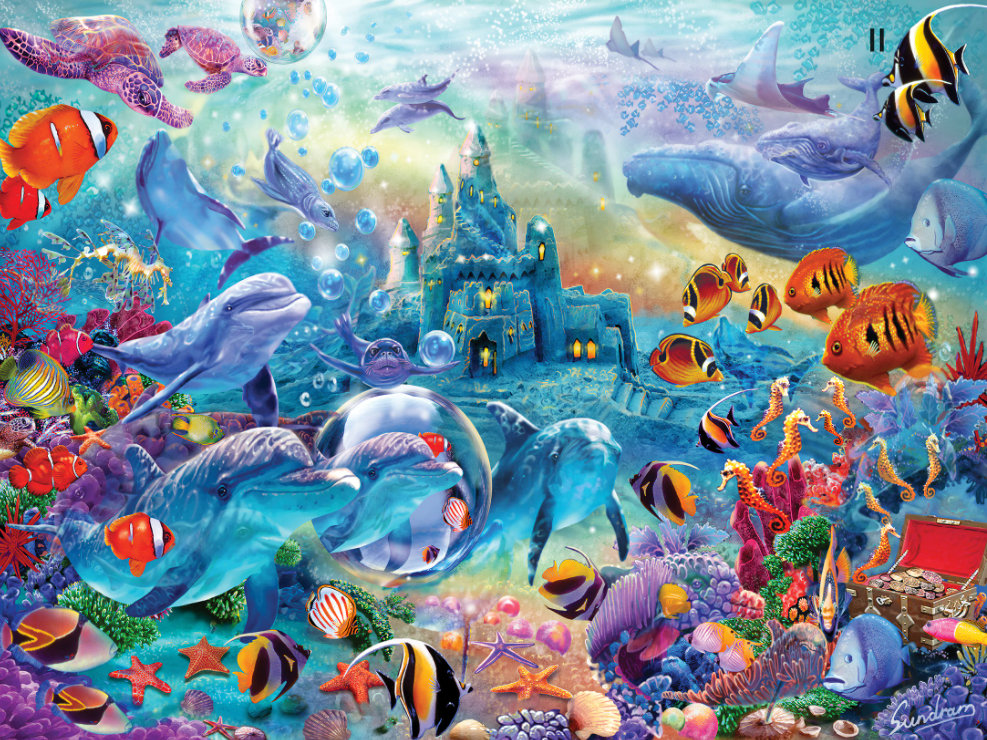 Hidden Image Glow in the Dark - Sea Castle Delight