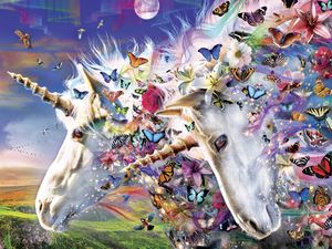 Licornes et papillons, Adrian Chesterman
