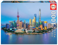 Skyline Shangai au coucher du soleil