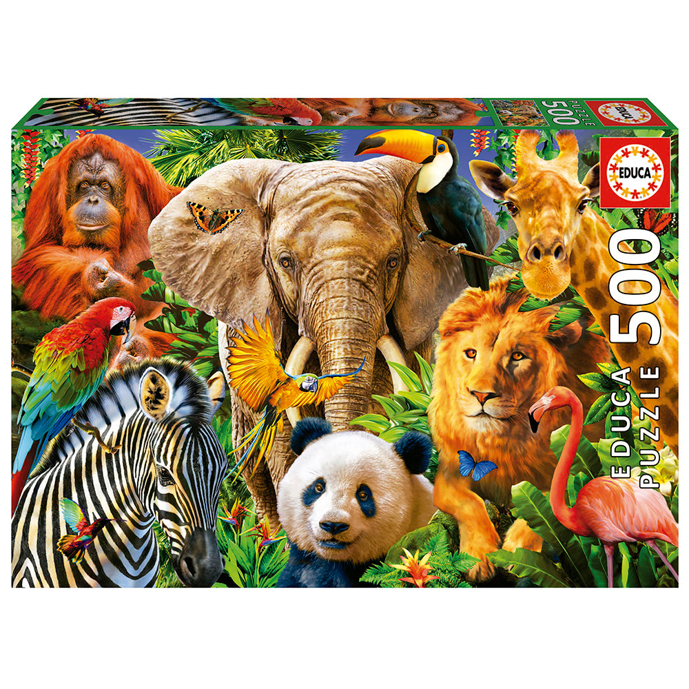 Wild Animal Collage (500 pcs)