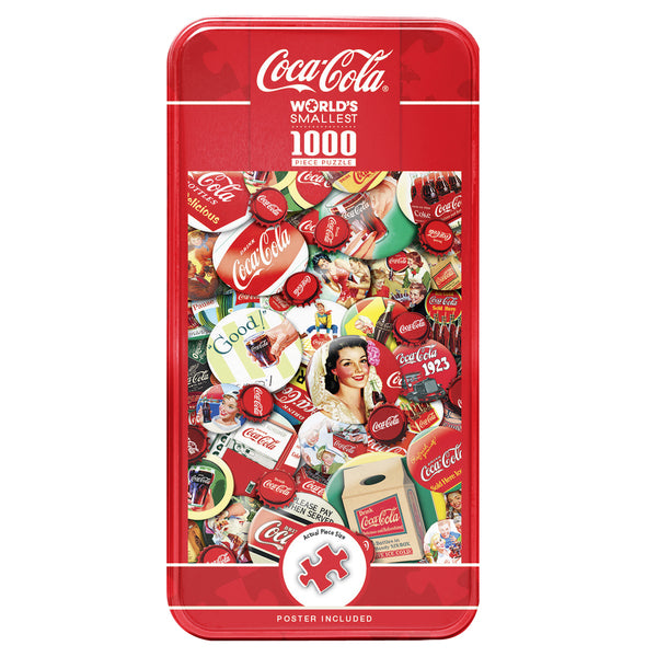 World's Smallest - Coca-Cola, 1000pcs (Compact Tin Box)
