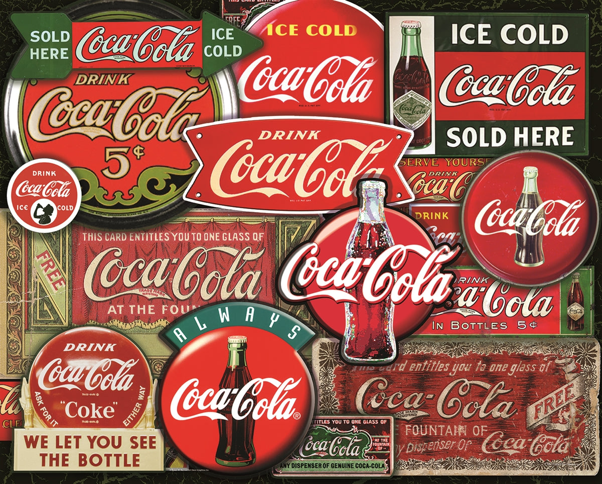 Cola Rally Signs Buy Coca-cola classic signs Puzzle | Jigsaw Jungle