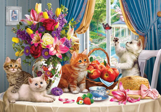 Fluffy Kittens in The Living Room (260pcs)