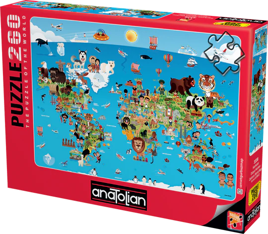 Cartoon World Map (260pcs)
