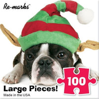 Chien de vacances méchant (carré)