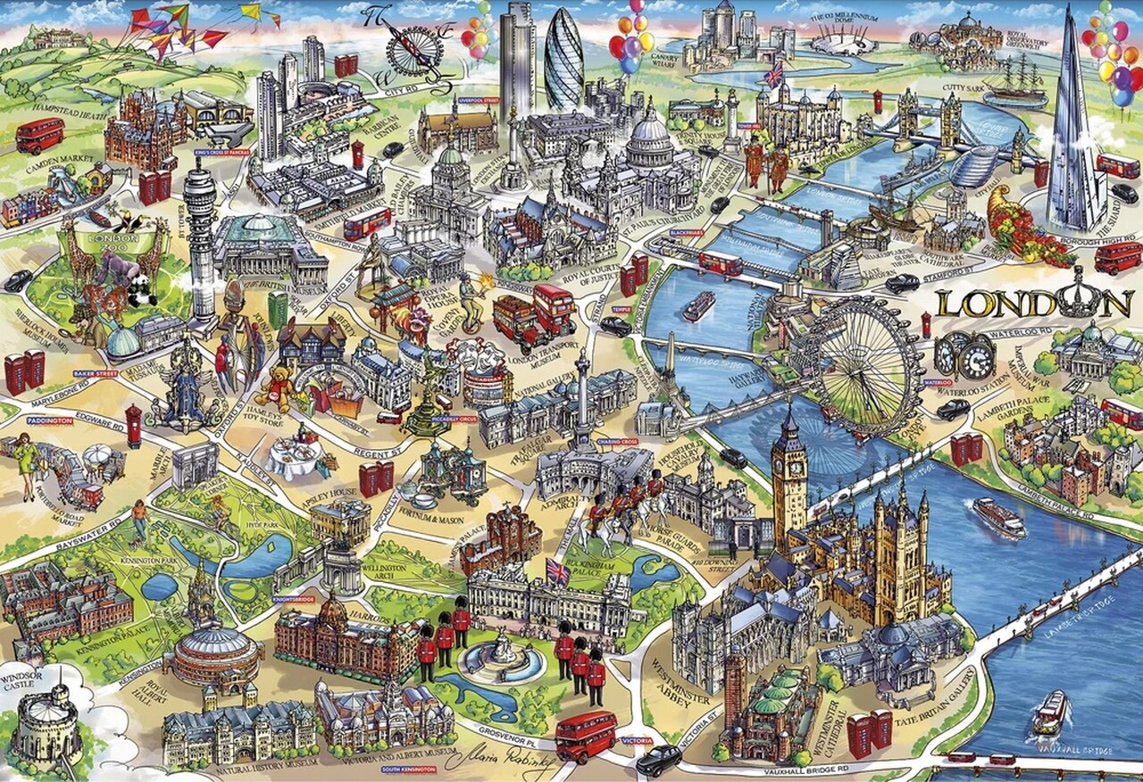 London Landmarks, 500pc