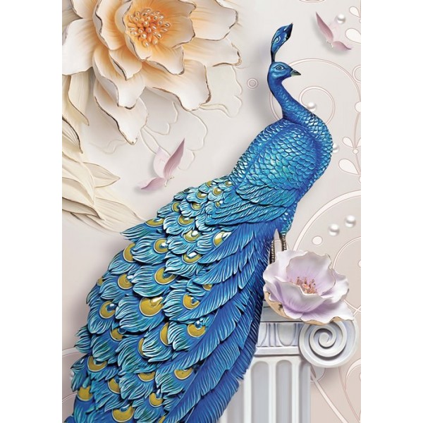 DMG Blue Peacock (1000pcs) (DAMAGED BOX)