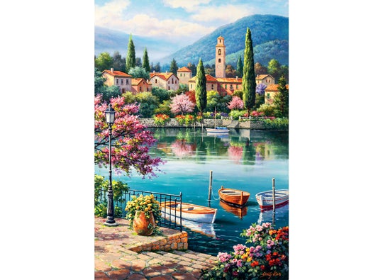 Village Lake Afternoon, Sung Kim (500pcs)