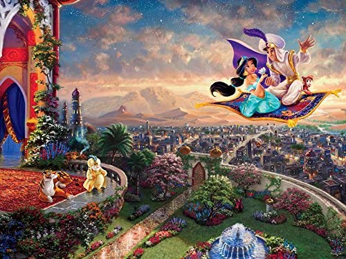 Disney 4-in-1 Multipack, Tomas Kinkade (Aladdin, Beauty & Beast, Pooh, Ariel)