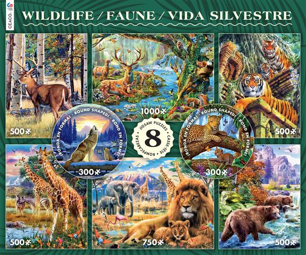 Wildlife 8 in 1 Puzzle Set