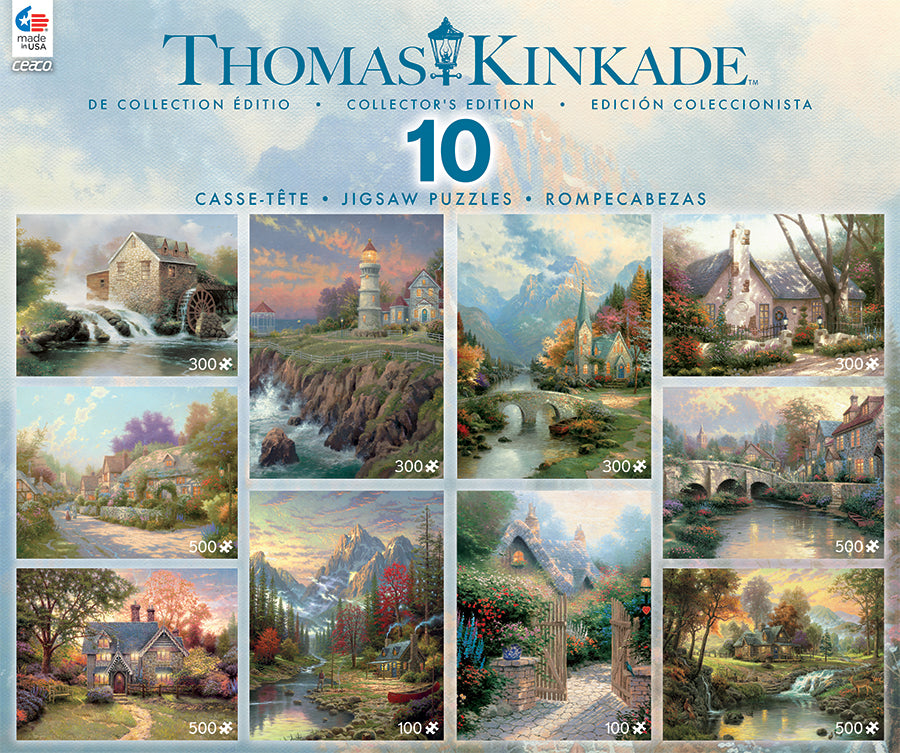 Thomas Kinkade 10 - in - 1 Collector's Edition Deluxe Set