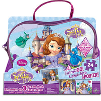 Disney Sofia le premier - Carry & GO! 3 puzzles dans un sac à main