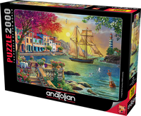 Beautiful Sunset in The Town (2000pcs)