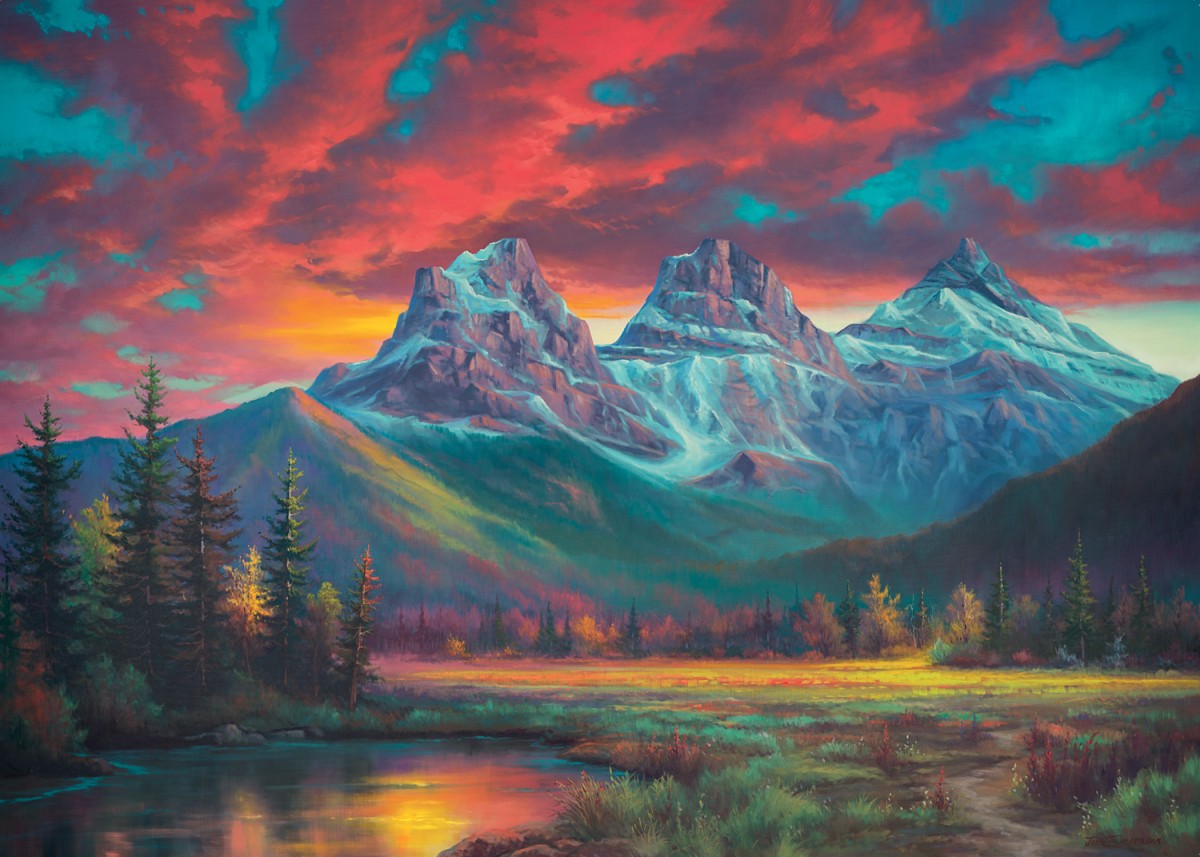 PFG Ravensburger Les trois sœurs de l'Alberta - Collection canadienne (Utilisé/D'occasion - PUZZLES FOR GOOD)