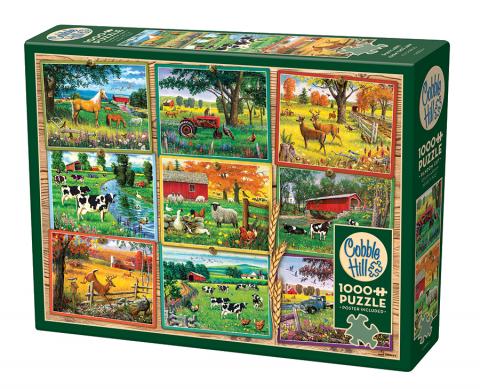 Postcards from the Farm, J. Charles (1000pcs)