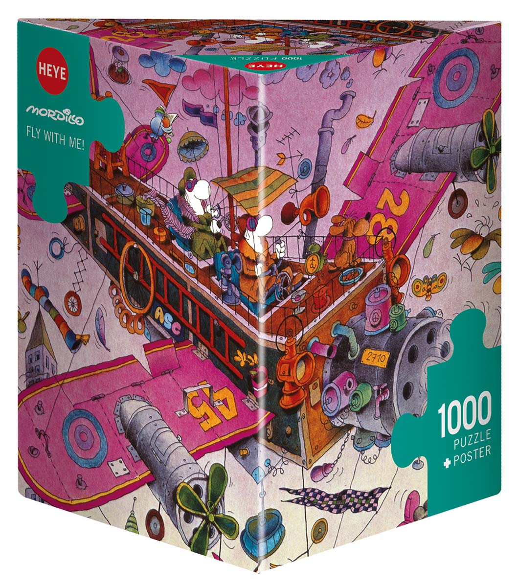 Voler avec moi, Mordillo (boîte triangulaire) (1000pcs)