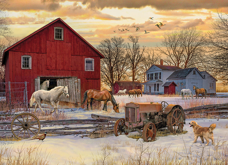 Winter on the Farm, Greg Giordano (1000pcs)