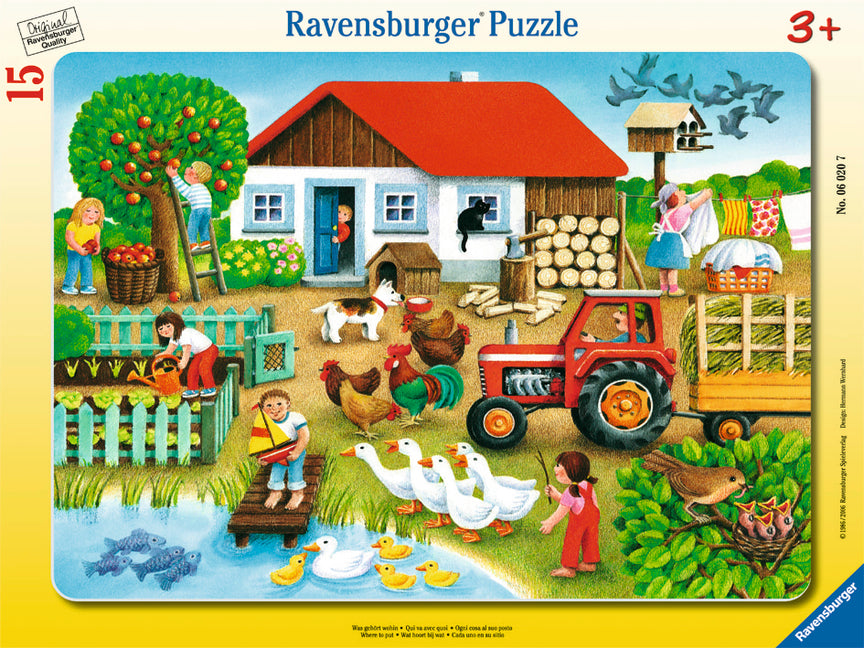 Ravensburger Where to Put It, Qui va Avec Quoi (Tray Puzzle)